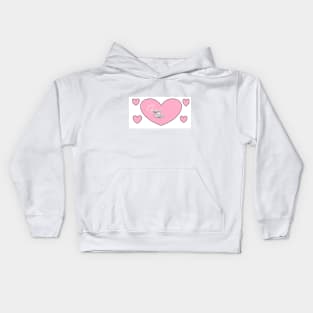 heart fish Kids Hoodie